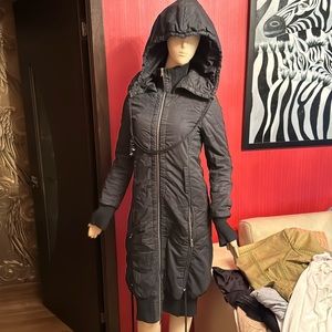 Alberta Ferretti long warm hooded parka 4